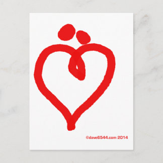 Carte Postale J'aime 'nous'