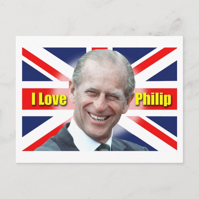 Carte Postale J'aime Philip (Devant)