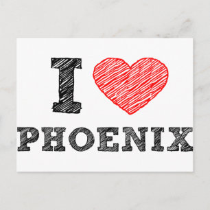 Carte Postale J'aime Phoenix
