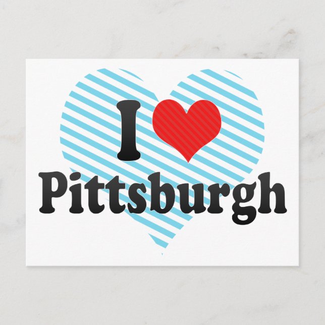 Carte Postale J'Aime Pittsburgh (Devant)