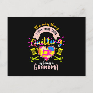 Carte Postale J'Aime Plus Que Quilter Est Être Une Grand-Mère
