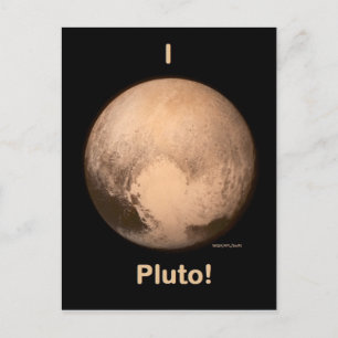 Carte Postale J'aime Pluton !