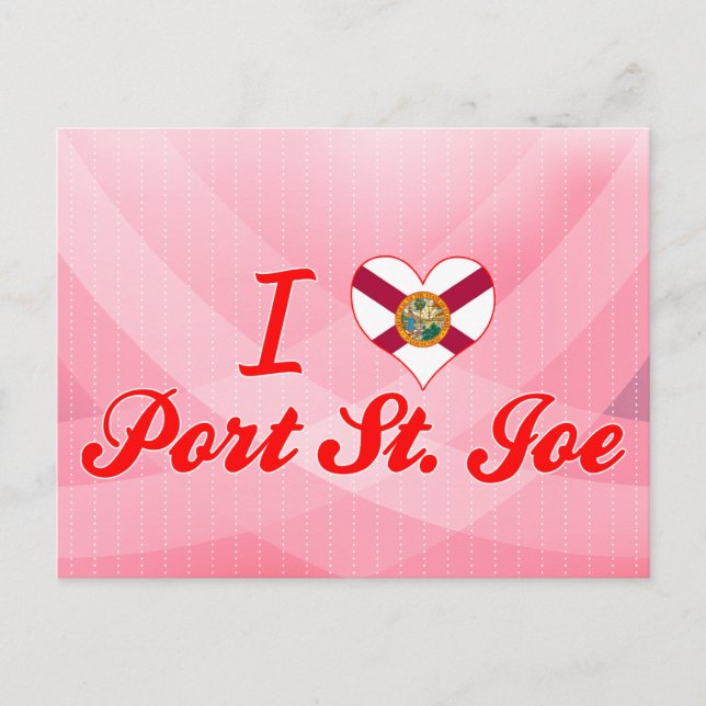 Carte Postale J'aime Port St.Joe, Floride (Devant)