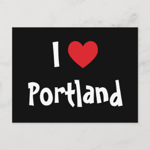 Carte Postale J'aime Portland