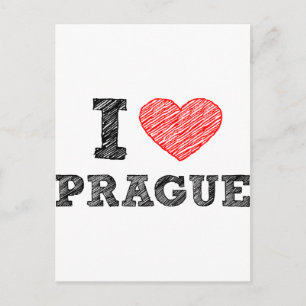 Carte Postale J'aime Prague