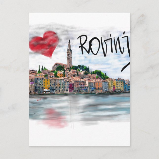 Carte Postale J'aime Rovinj (Devant)