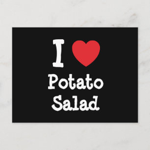 Carte Postale J'aime Salade de pomme de terre coeur T-shirt