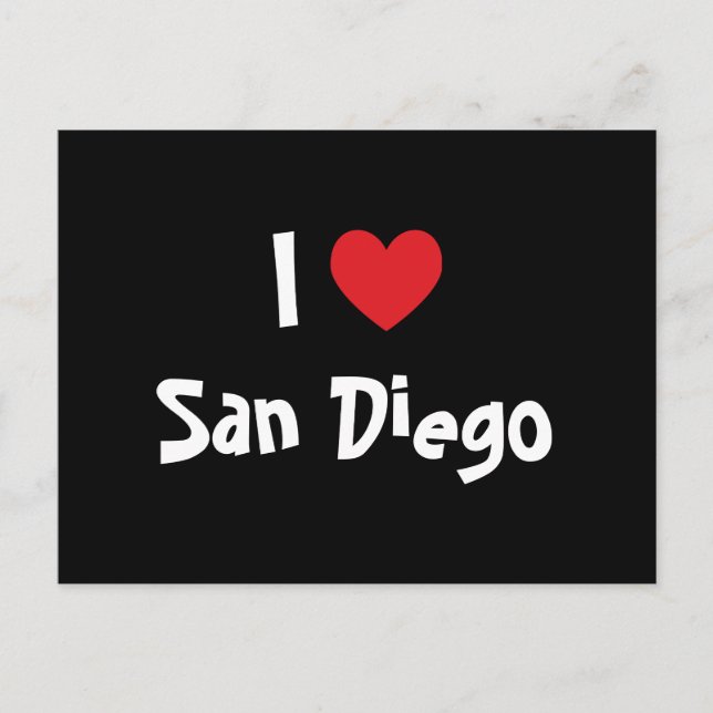 Carte Postale J'aime San Diego (Devant)