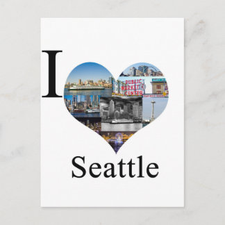 Carte Postale J'aime Seattle