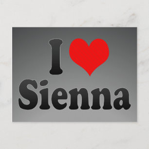 Carte Postale J'aime Sienna