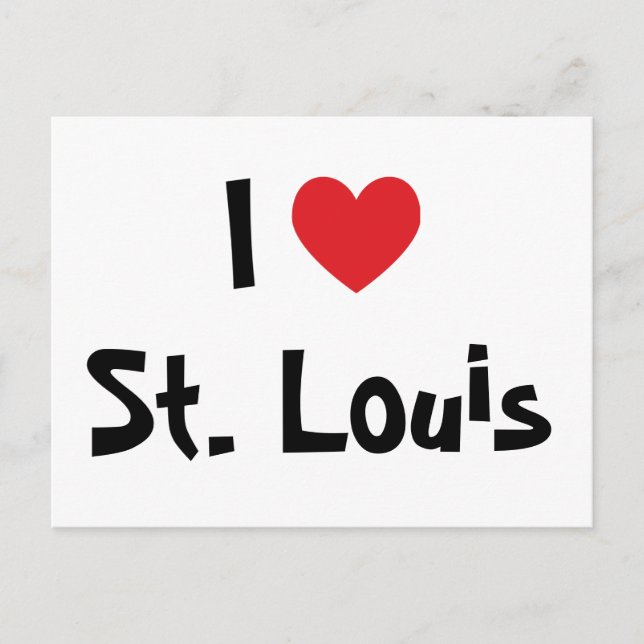 Carte Postale J'aime St. Louis (Devant)