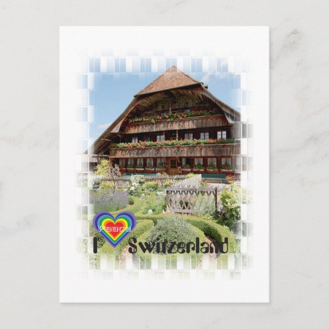 Carte Postale J'aime Suisse Postkarte (Devant)