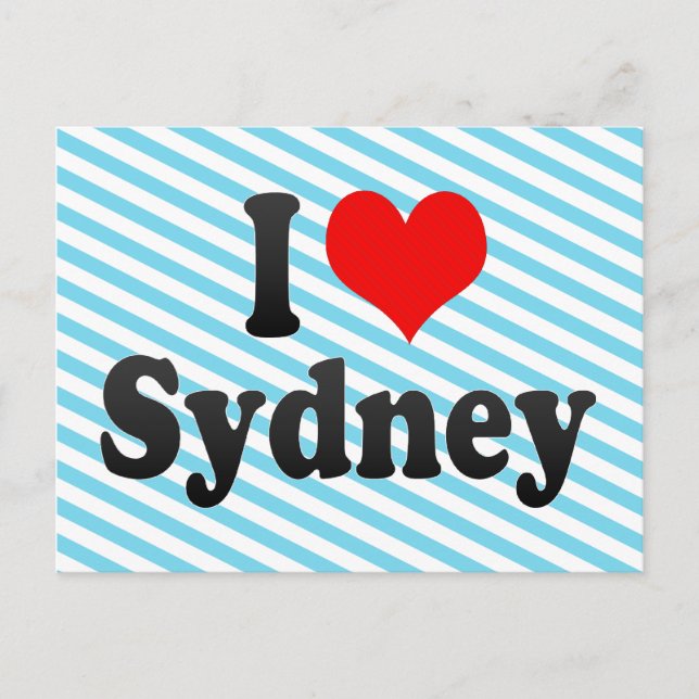 Carte Postale J'aime Sydney (Devant)