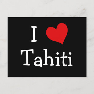 Carte Postale J'aime Tahiti