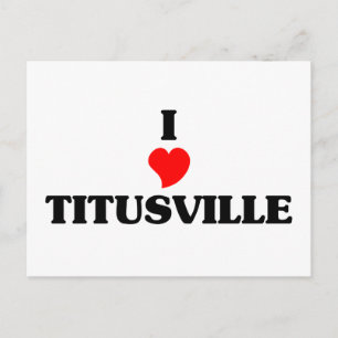 Carte Postale J'aime Titusville