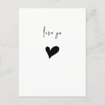 J'aime ton cœur mignon minimaliste