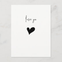 J'aime ton cœur mignon minimaliste