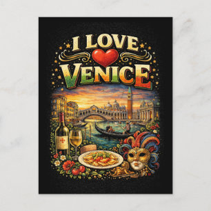 Carte Postale J'aime Venise