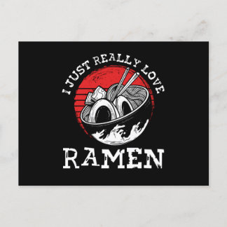 Carte Postale J'aime vraiment ramen