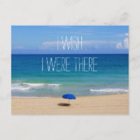 J'Aimerais Être Là - Parapluie De Plage Bleue