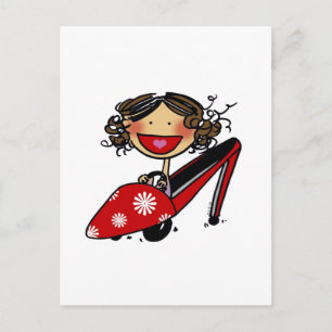 Carte Postale J'aimerais pouvoir monter ma chaussure...