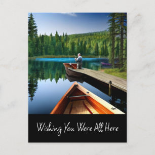 Carte Postale J'Aimerais Que Vous Étiez Tous Là
