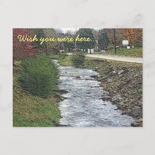 Carte Postale J'aimerais que vous soyez ici... (Devant)