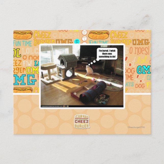 Carte Postale J'aimerais qu'il y ait quelque chose à faire (Devant)