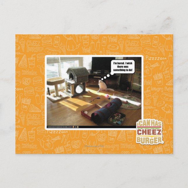 Carte Postale J'aimerais qu'il y ait quelque chose à faire (Devant)