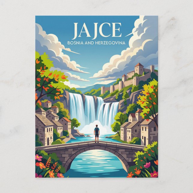 Carte Postale Jajce Bosnie-Herzégovine (Devant)