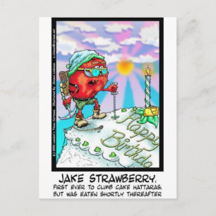 Carte Postale Jake Strawberry Funny Dessert Cadeaux et Liens