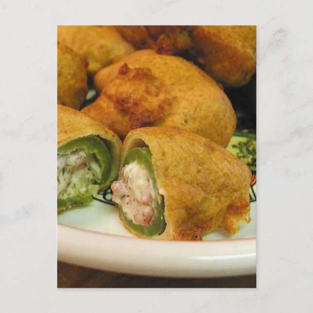 Carte Postale Jalapenos Dîner farci Cuisine (Devant)
