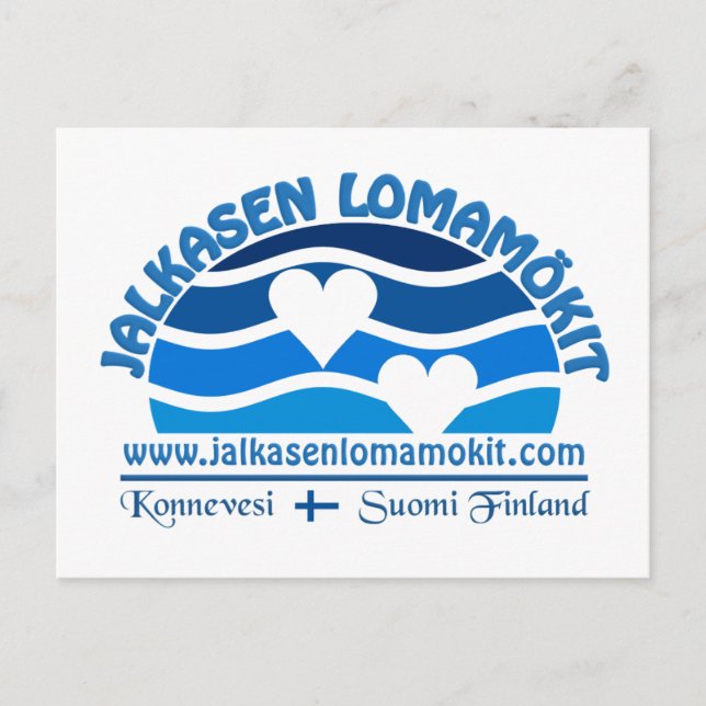 Carte postale Jalkasen Lomamökit (Devant)