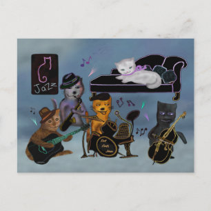Carte Postale Jam Fat Cats