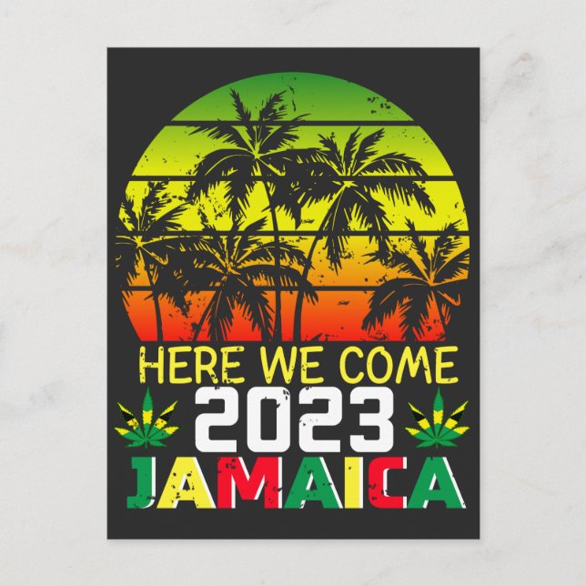 Carte Postale Jamaïque 2023 Nous voilà (Devant)