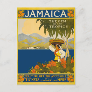 Carte Postale Jamaïque La perle du Vintage voyage des tropiques