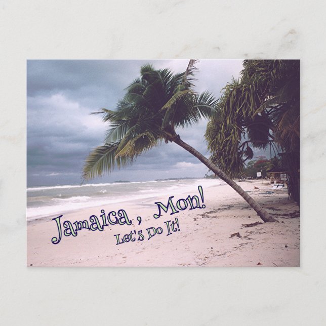 CARTE POSTALE JAMAÏQUE, MON ! FAISONS-LE ! PERSONNALISABLE  (Devant)