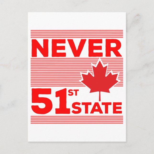 Carte Postale Jamais le 51ème Etat (Devant)