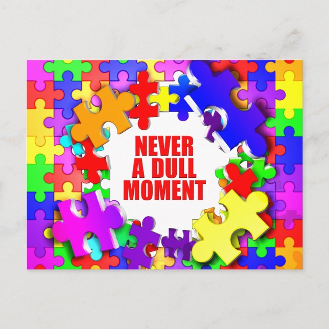 Carte Postale Jamais Un Moment Dur (Devant)