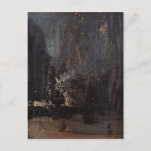 Carte Postale James Abbott McNeill Whistler - Nocturne noir