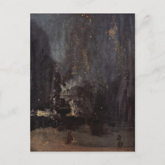 Carte Postale James Abbott McNeill Whistler - Nocturne noir