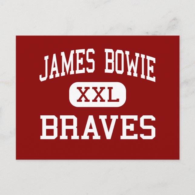 Carte Postale James Bowie - Braves - Moyen - Amarillo Texas (Devant)