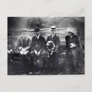 Carte Postale James et Lytton Strachey avec Thoby, Adrian