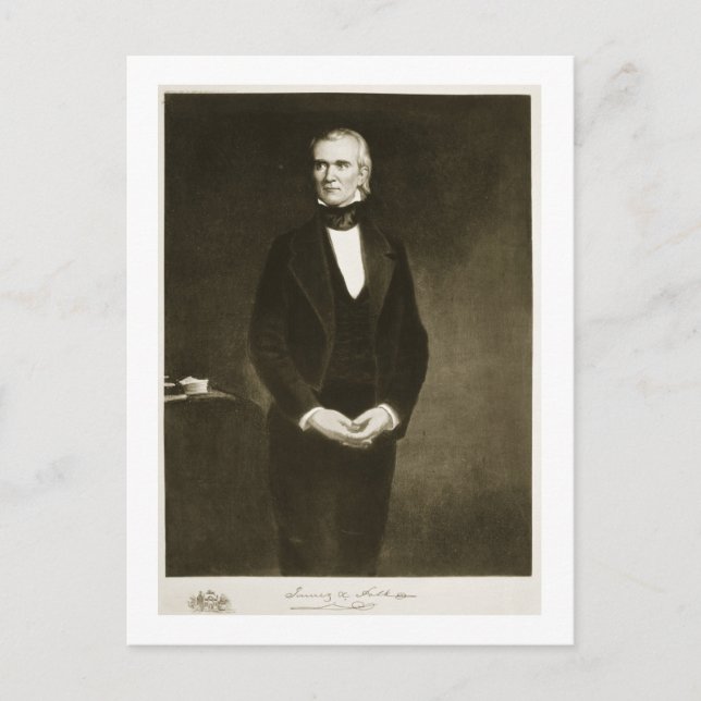 Carte Postale James K. Polk (1795-1849), 11e président des États (Devant)