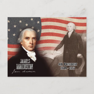 Carte Postale James Madison - 4e président des États-Unis