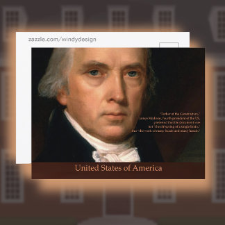Carte Postale James Madison États-Unis d'Amérique