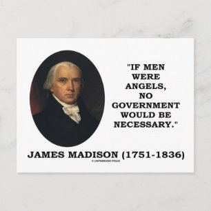 Carte Postale James Madison Si les hommes étaient des anges Aucu