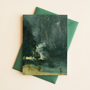 Carte Postale James McNeill Whistler Nocturne en noir et or