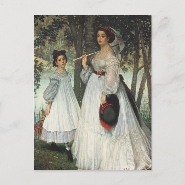 Carte Postale James Tissot | Les Deux Soeurs : Portrait, 1863 (Devant)