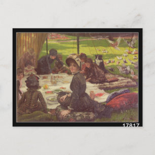Carte Postale James Tissot   The Picnic, c.1881-2
